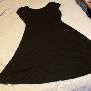 old navy black midi dress XS